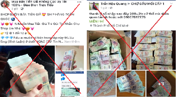 Người dân tuyệt đối không được sản xuất, tàng trữ, vận chuyển, lưu hành tiền giả